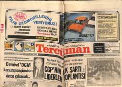 Tercüman Gazetesi 9 Mart 1977 - Erbakan : ''Türkiye AET'in Bekçisidir'' - Bombacı Müller İdmanlara Başlıyor GZ160336 - Gökçekoleksiyon