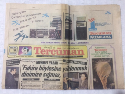 Tercüman Gazetesi 9 Mart 1985 - Dış Borçlarda Zor Döneme Girdik,Katar Emiri Yarın Geliyor - GZ17438 - 1