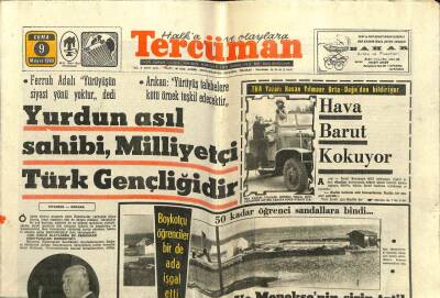 Tercüman Gazetesi 9 Mayıs 1969 - Gönül Yazar Avukatı İle Birlikte Sevinç İçinde GZ68343 - 2