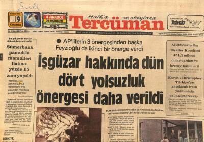 Tercüman Gazetesi 9 Mayıs 1979 - APlilerin 3 Önergesinden Başka Feyzioğlu da İkinci Bir Önerge Verdi GZ90864 - 1
