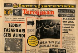Tercüman Gazetesi 9 Nisan 1971 - Erbakan Dava Siyasi Maksatlara Açıldı GZ70804 - 1