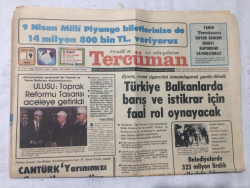 Tercüman Gazetesi 9 Nisan 1982 - Evren Resmi Ziyaretini Tamamlayarak Yurda Döndü - GZ17294 - 2