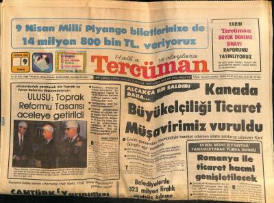 Tercüman Gazetesi 9 Nisan 1982 - Nihal Köknarın Tvden Şikayeti Var GZ54254 - 1