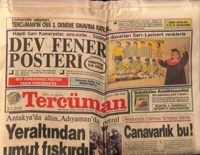 Tercüman Gazetesi 9 Nisan 1989 - Antakyada Altın , Adıyamanda Petrol Yeraltından Umut Fışkırdı GZ67101 - 1