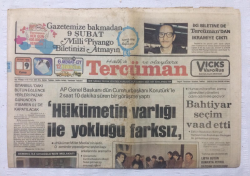 Tercüman Gazetesi 9 Şubat 1979 - Bülent Ersoyun Açamadığı TRT Kapılarını Seracettin Erman Açtı - GZ17420 - 2