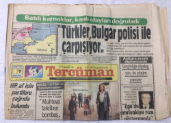 Tercüman Gazetesi 9 Şubat 1985 - Türkler Bulgar Polisi İle Çarpışıyor - GZ17191 - 1