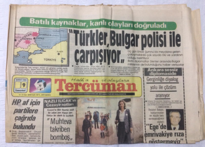 Tercüman Gazetesi 9 Şubat 1985 - Türkler Bulgar Polisi İle Çarpışıyor - GZ17191 - 1
