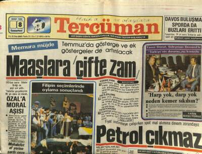 Tercüman Gazetesi 9 Şubat 1986 - Doğum Günü Hediyesi GZ54855 - 1