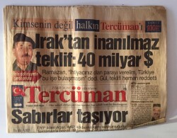 Tercüman Gazetesi 9 Şubat 2003 - Beşiktaş Büyük Hedeflere Kitlendi 100. Yıl Yemini GZ11325 - 2