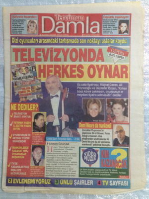 Tercüman Gazetesi Damla Eki 13 Mart 2003 - Tuğba Özayın Hollywood Hayali GZ21363 - 1