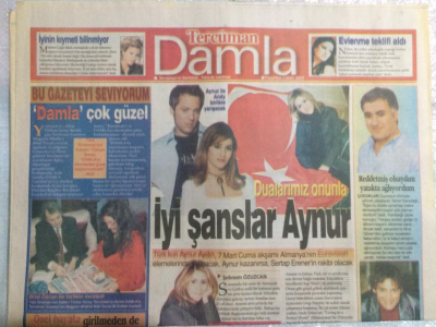 Tercüman Gazetesi Damla Eki 3 Mart 2003 - Pınar Altuğ Kocam Asker Para Lazım GZ21372 - 1