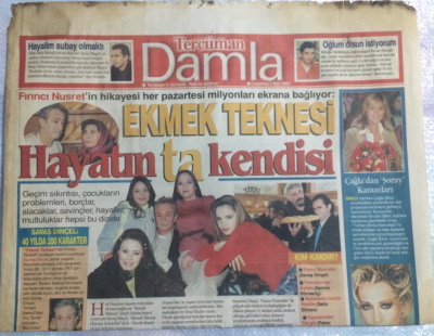 Tercüman Gazetesi Damla Eki 5 Mart 2003 - Semra Hanım Çok Korktu, Çağladan Şoray Kanunları - GZ21379 - 1