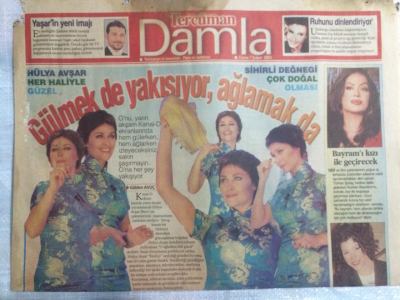 Tercüman Gazetesi Damla Eki 7 Şubat 2003 - Hülya Avşara Gülmek De Yakışıyor Ağlamak Da - GZ21376 - 1