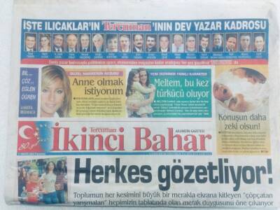 Tercüman Gazetesi İkinci Bahar Eki 31 Mayıs 2004 Lale Manço Sulhi Aksütü Affetti GZ40514 - 1