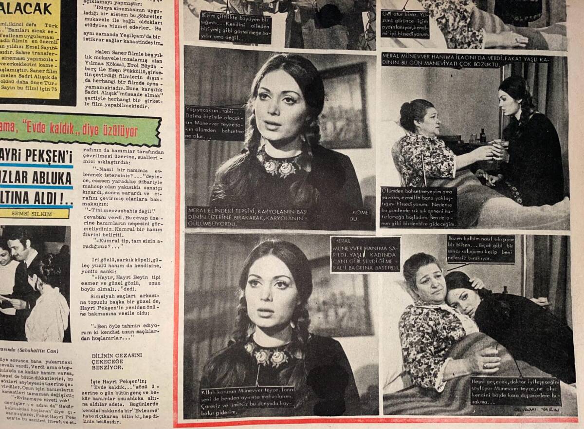 Tercüman Gazetesi İnci Eki 1 Mayıs 1970 - Türkan Şoray Mağrur Kadın Fotoroman - Çirkin Kral Hülya Koçyiğit'le Karşı Karşıya GZ141402 - 2