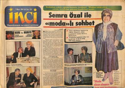 Tercüman Gazetesi İnci Eki 1 Mayıs 1984 - Semra Özal İle Modalı Sohbet GZ63247 - 1