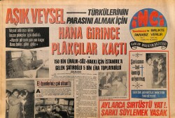 Tercüman Gazetesi İnci Eki 1 Şubat 1971 - Aşık Veysel Türkülerinin Parasını Almak İçin Hana Girince Plâkçılar Kaçtı GZ160721 - Gökçekoleksiyon