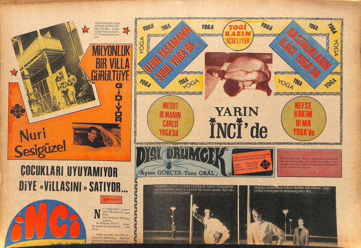 Tercüman Gazetesi İnci Eki 1 Temmuz 1970 - Nuri Sesigüzel, Çocukları Uyuyamıyor Diye Villasını Satıyor GZ147483 - 1