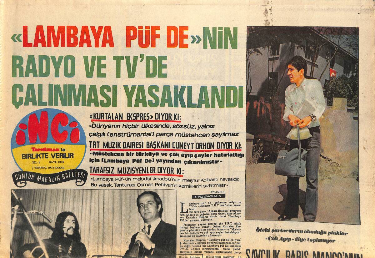 Tercüman Gazetesi İnci Eki 1 Temmuz 1973 - Ziya Taşkent'İn Eşi Olan Ulviye Taşkent 39 Yaşında İdi GZ141483 - 1