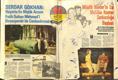 Tercüman Gazetesi İnci Eki 1 Temmuz 1975 - Müşfik Kenterin Eşi Mehlika Kenter Şarkıcılığa Başladı GZ102718 - 1