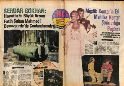 Tercüman Gazetesi İnci Eki 1 Temmuz 1975 - Müşfik Kenterin Eşi Mehlika Kenter Şarkıcılığa Başladı GZ93525 - 1
