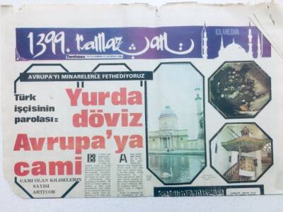 Tercüman Gazetesi İnci Eki 10 Ağustos 1978 - Yurda Döviz Avrupaya Cami GZ42643 - 1