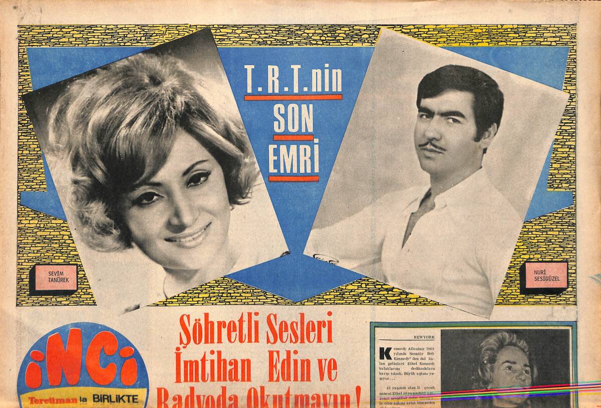 Tercüman Gazetesi İnci Eki 10 Haziran 1971 - Savcılık Murat Soydan'ın Semra Yıldız'ın İfadelerini Alacak GZ147368 - 1