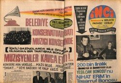 Tercüman Gazetesi İnci Eki 10 Nisan 1971 - Sadri Alışık Karısı Çolpan İlhanla GZ63225 - 2