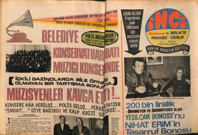 Tercüman Gazetesi İnci Eki 10 Nisan 1971 - Sadri Alışık Karısı Çolpan İlhanla GZ63225 - 1