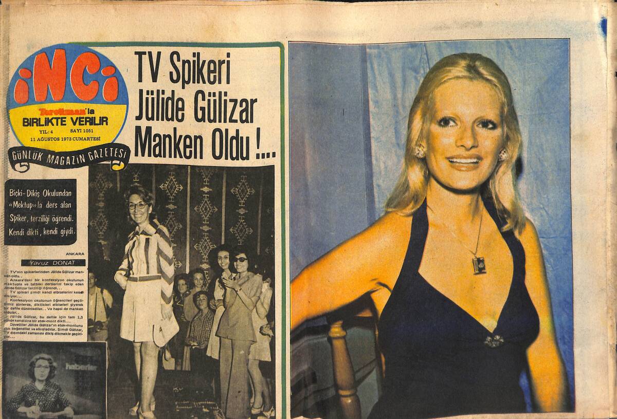 Tercüman Gazetesi İnci Eki 11 Ağustos 1973 - Topçu Asteğmeni Barış Manço İstanbul'a Tayin Edildi! GZ145837 - 1