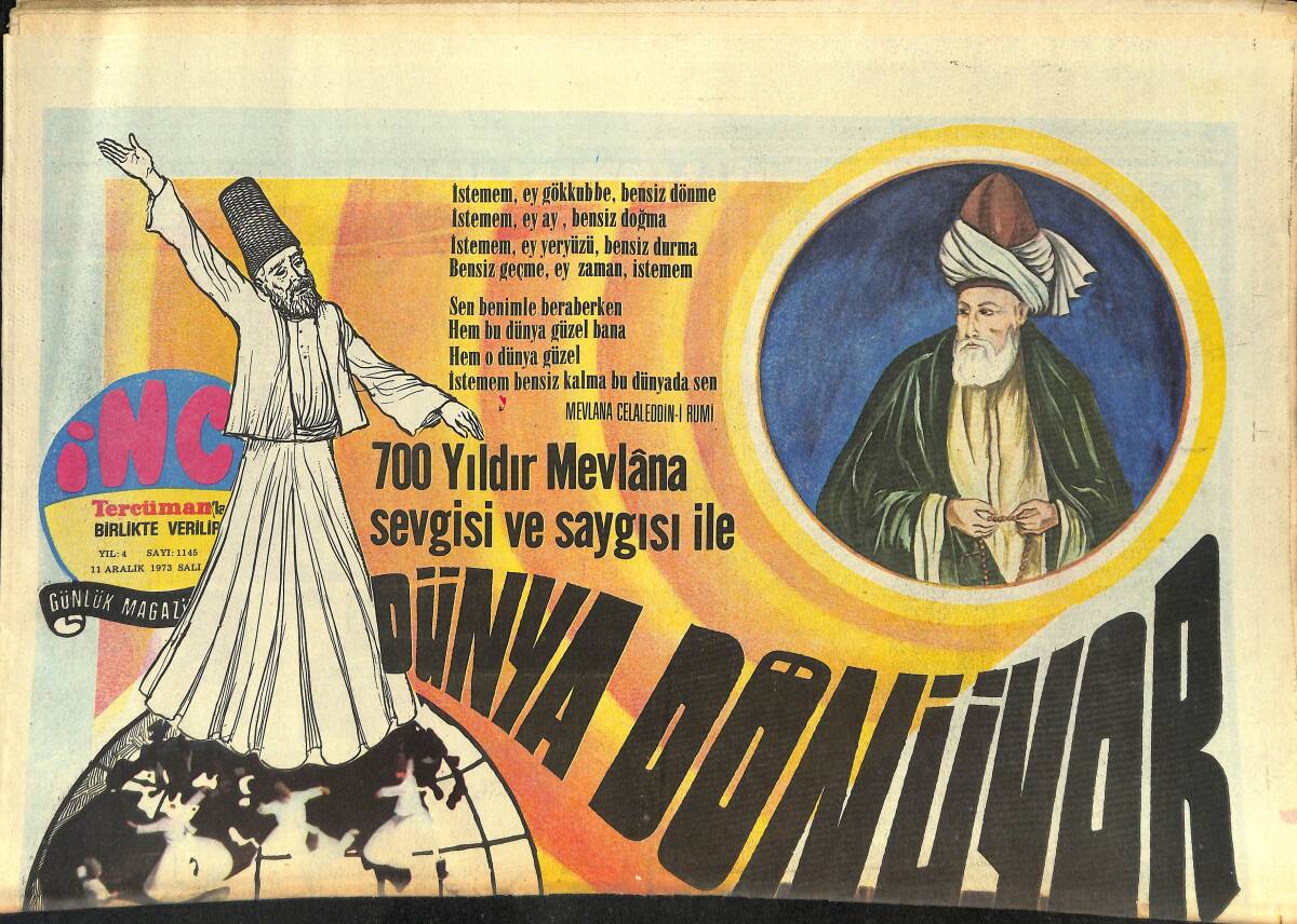 Tercüman Gazetesi İnci Eki 11 Aralık 1973 - Hülya Koçyiğit'in Filmleri İle Döviz Kaçırılıyor Mu? - İstanbullu Müzisyenler TRT'ye Protesto Çekti GZ145285 - 1