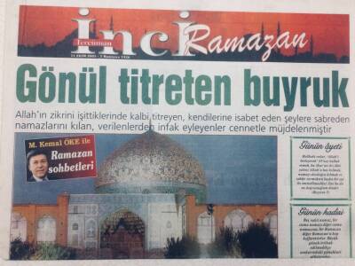 Tercüman Gazetesi İnci Eki 11 Ekim 2005 - Gönül Titreten Buyruk GZ46890 - 1