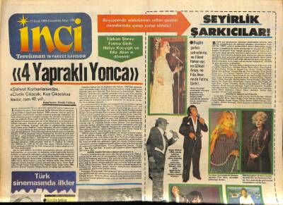 Tercüman Gazetesi İnci Eki 11 Ocak 1984 - Efhan Efekan, Filiz Akın, Muhterem Nur GZ78466 - 1