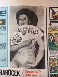 Tercüman Gazetesi İnci Eki 12 Ağustos 1973 - Neşe Karaböcek Filmde Bedava Oynayacak! GZ144991 - 2