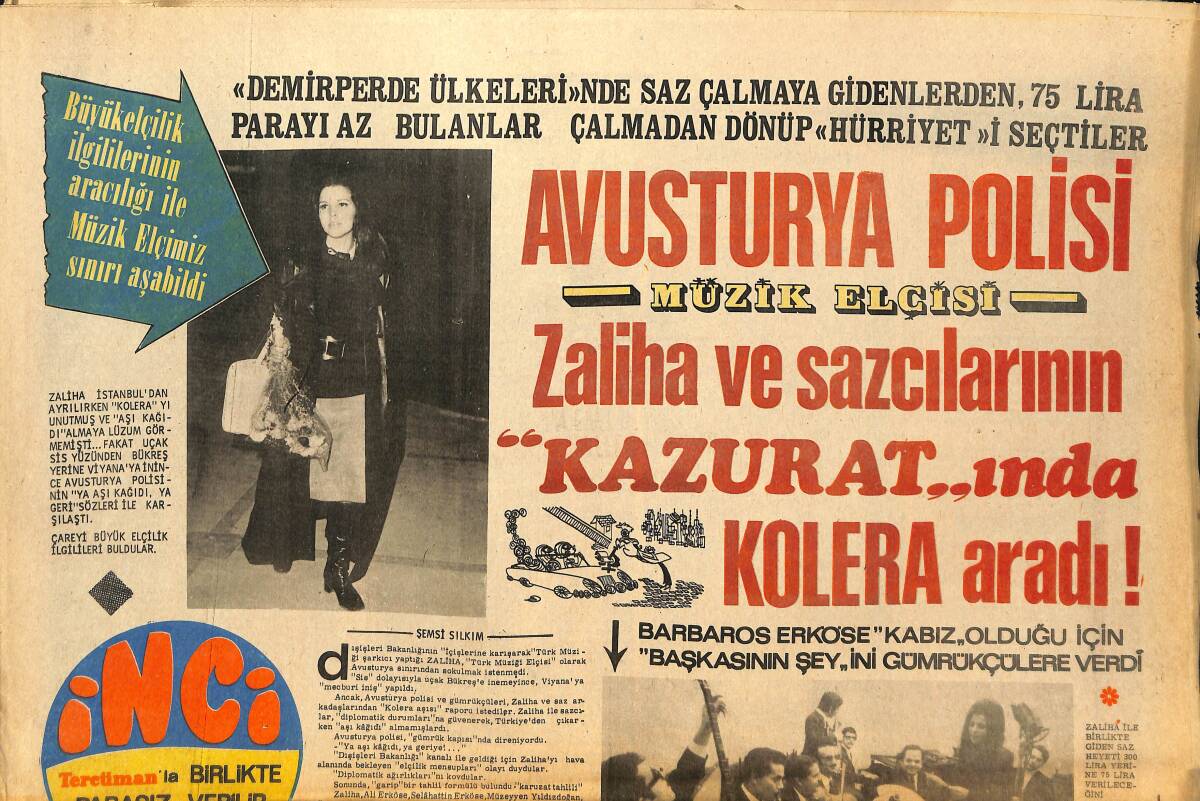 Tercüman Gazetesi İnci Eki 12 Şubat 1971 - Cüneyt Arkın: Bursaspor'a Yardım Edemem Çünkü Karnım Aç GZ146370 - 1