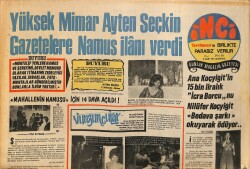 Tercüman Gazetesi İnci Eki 13 Mart 1971 - İlhan Daner Kürkçü Dükkanına Döndü . Bir Kürke Dört Şarkı Okudu GZ160782 - Gökçekoleksiyon