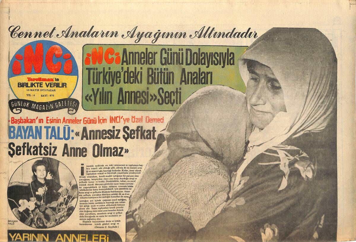 Tercüman Gazetesi İnci Eki 13 Mayıs 1973 - Cem Karaca : Allah'ın İzni İle İsterse , Barış Manço'ya Baldızımı Veririm GZ145073 - 1