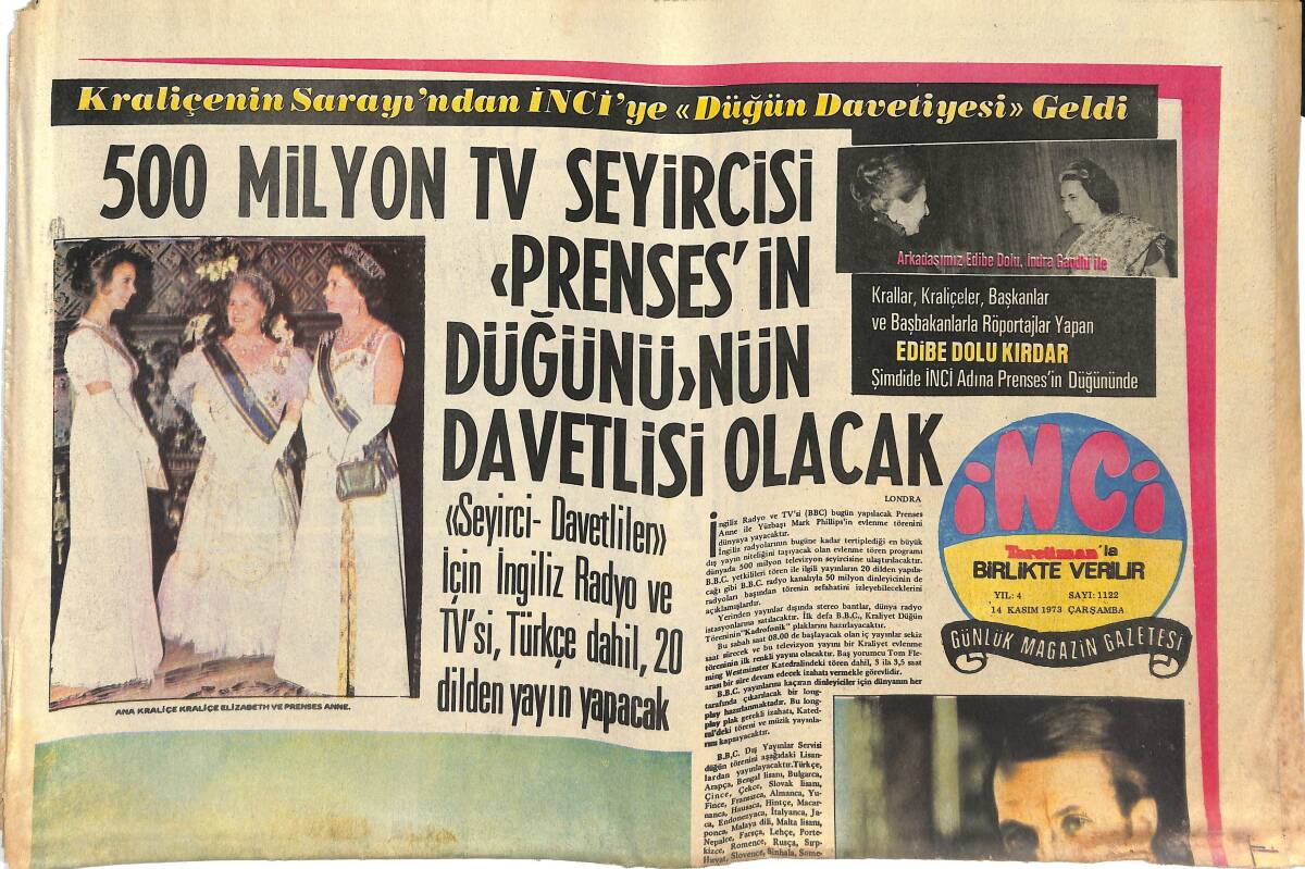 Tercüman Gazetesi İnci Eki 14 Kasım 1973 - Fatma Girik Yüzüme Işık Tutulmuyor Diye Gazinodan Ayrıldı! - Hilal Gezer Kocası İle Avrupa'ya Gidiyor! GZ144745 - 1
