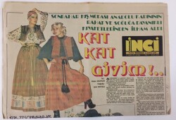 Tercüman Gazetesi İnci Eki 15 Ekim 1976 - 1976- 77 Sonbahar - Kış Modasının Özellikleri GZ13402 - 2