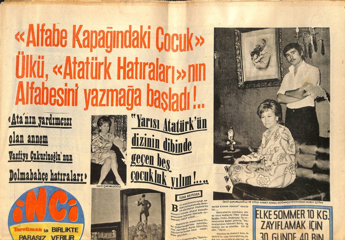 Tercüman Gazetesi İnci Eki 15 Haziran 1971 - Ahmet Üstün'ün Bir Kızı Oldu . Adını 3181 Dinleyici Mektubundan Seçti : Arzum GZ145518 - 1