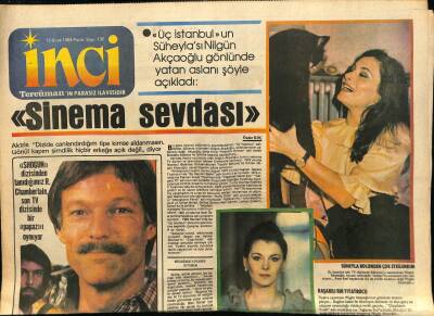 Tercüman Gazetesi İnci Eki 15 Ocak 1984 - Nilgün Akçaoğlu Başarılı Bir Tiyatrocu GZ78463 - 1