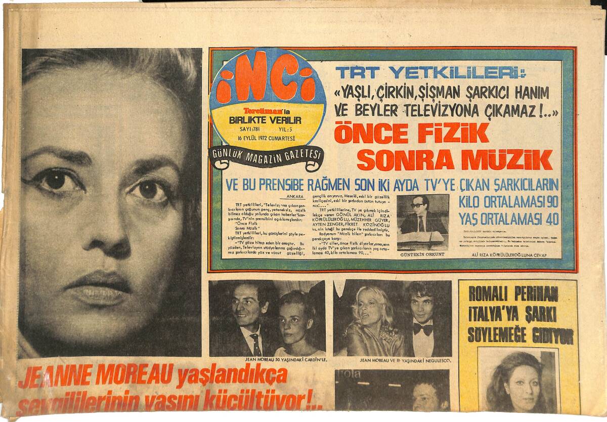 Tercüman Gazetesi İnci Eki 16 Eylül 1972 - İlham Gencer'in Oğlu Baba Mesleğini Seçti GZ145112 - 1