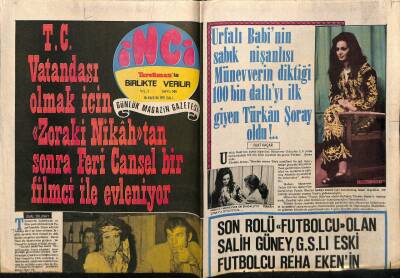 Tercüman Gazetesi İnci Eki 16 Kasım 1971 - Zoraki Nikahtan Sonra Feri Cansel Bir Filmci İle Evleniyor GZ63214 - 1
