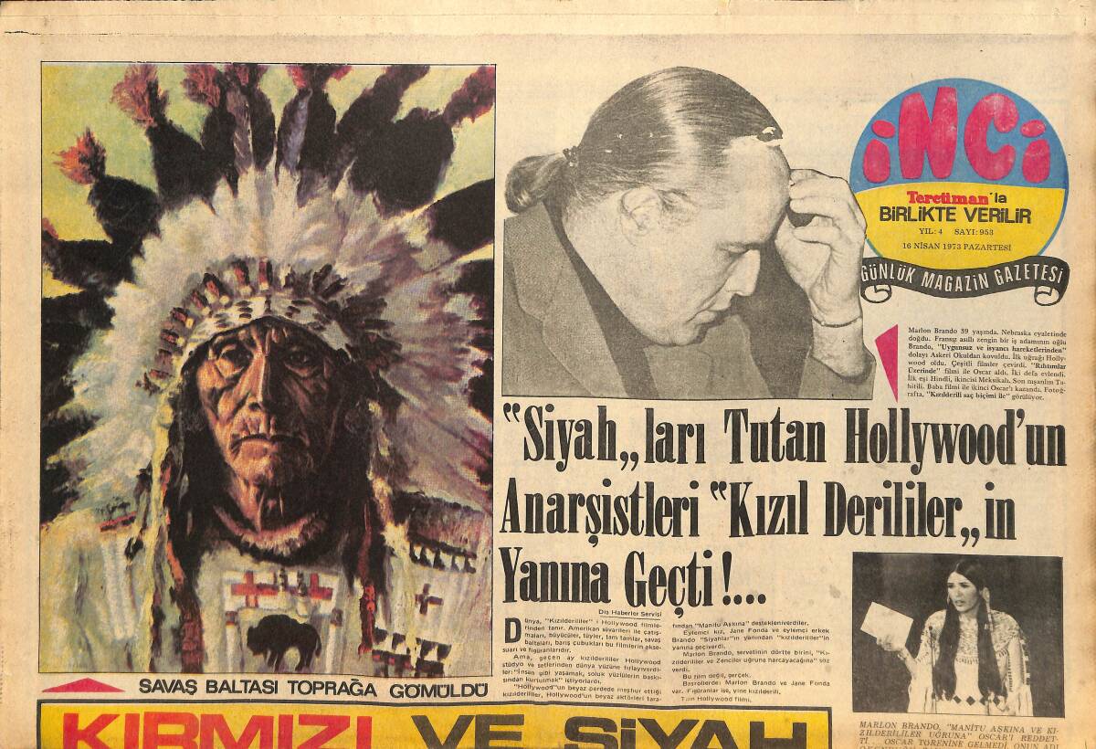 Tercüman Gazetesi İnci Eki 16 Nisan 1973 - Türk Müziğine Dönen Nevin Pere Yeni Evini Operadan Hatıralarla Süsledi GZ145497 - 1