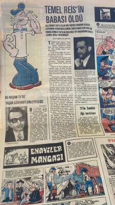 Tercüman Gazetesi İnci Eki 16 Nisan 1976 - Temel Reisin Babası Öldü GZ114059 - 2