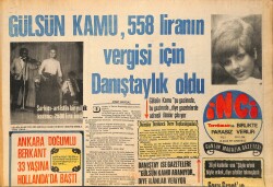 Tercüman Gazetesi İnci Eki 16 Ocak 1971 - Yılmaz Güney İtalyanların Senaryo Teklifini Reddetti - Gönül Akkor Grip Tatili Yaptı GZ160520 - Gökçekoleksiyon