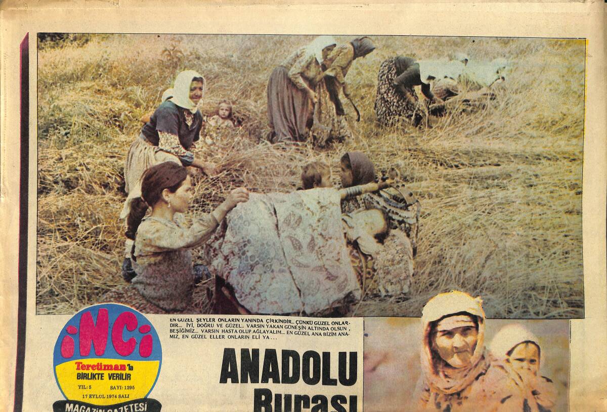 Tercüman Gazetesi İnci Eki 17 Eylül 1974 - Kamuran Akkor Avrupa'ya Gitti - Hale Soygazi Burnunu Ameliyatla Düzelttirecek GZ145929 - 1