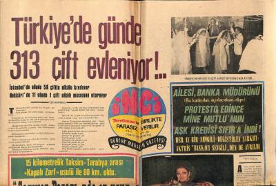 Tercüman Gazetesi İnci Eki 17 Mayıs 1971 - Mine Mutlu Bankacı Sevgilisinden de Ayrıldı GZ63271 - 1
