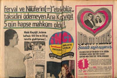 Tercüman Gazetesi İnci Eki 18 Nisan 1971 - Melek Koçyiğit Kızlarını 30 Ay Taksitle Giydiriyor GZ63217 - 2