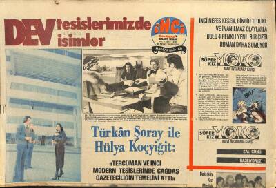 Tercüman Gazetesi İnci Eki 18 Nisan 1976 - Neşe Karaböcek Hamileliğinde Aldığı Kiloları Verdikten Sonra Sahneye Çıkacak GZ115118 - 1